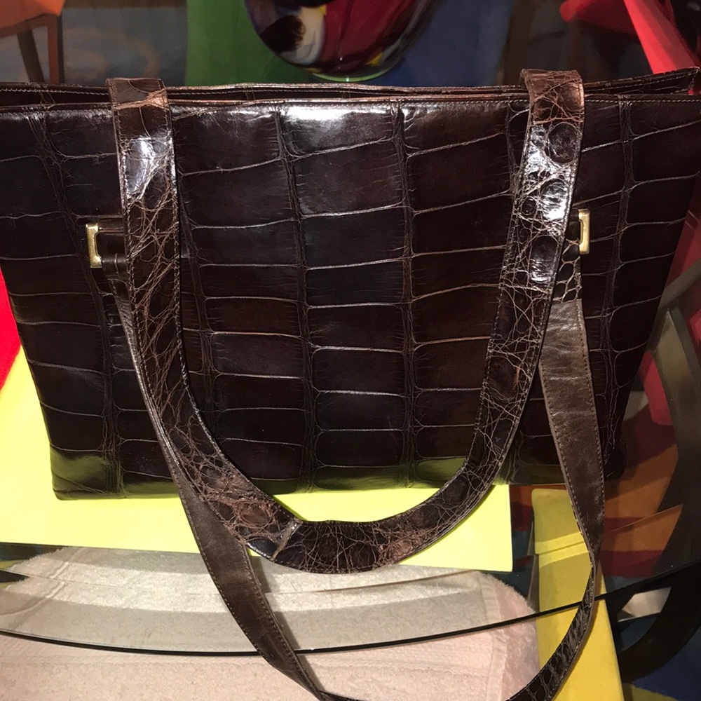 Titti Dell’ Acqua By Maxima Vintage Alligator Bag - Picture 1 of 8
